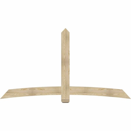 Ekena Millwork Bellingham Rough Sawn Timber Gable Bracket, Douglas Fir, 96"W x 52"H x 4"D x 6"F, 13/12 Pitch GBW096X52X0406BEL00RDF